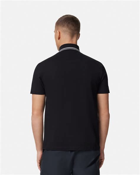 Versace Polohemd mit pailletten und logo available on julian 